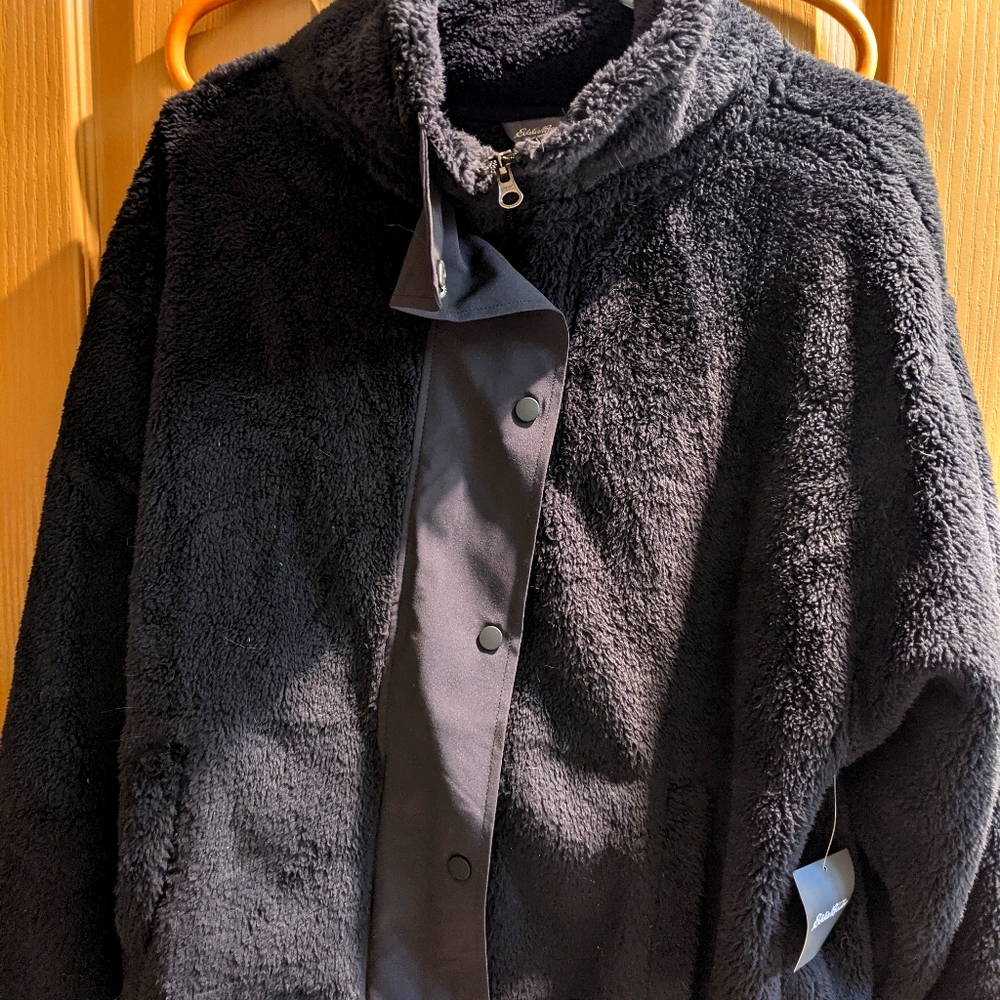 Cozy zip front sweater